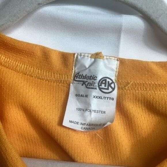 Vintage Athletic Knit Canadian Dodgers Hockey Goalie Jersey Sz 3X - Picture 5 of 9